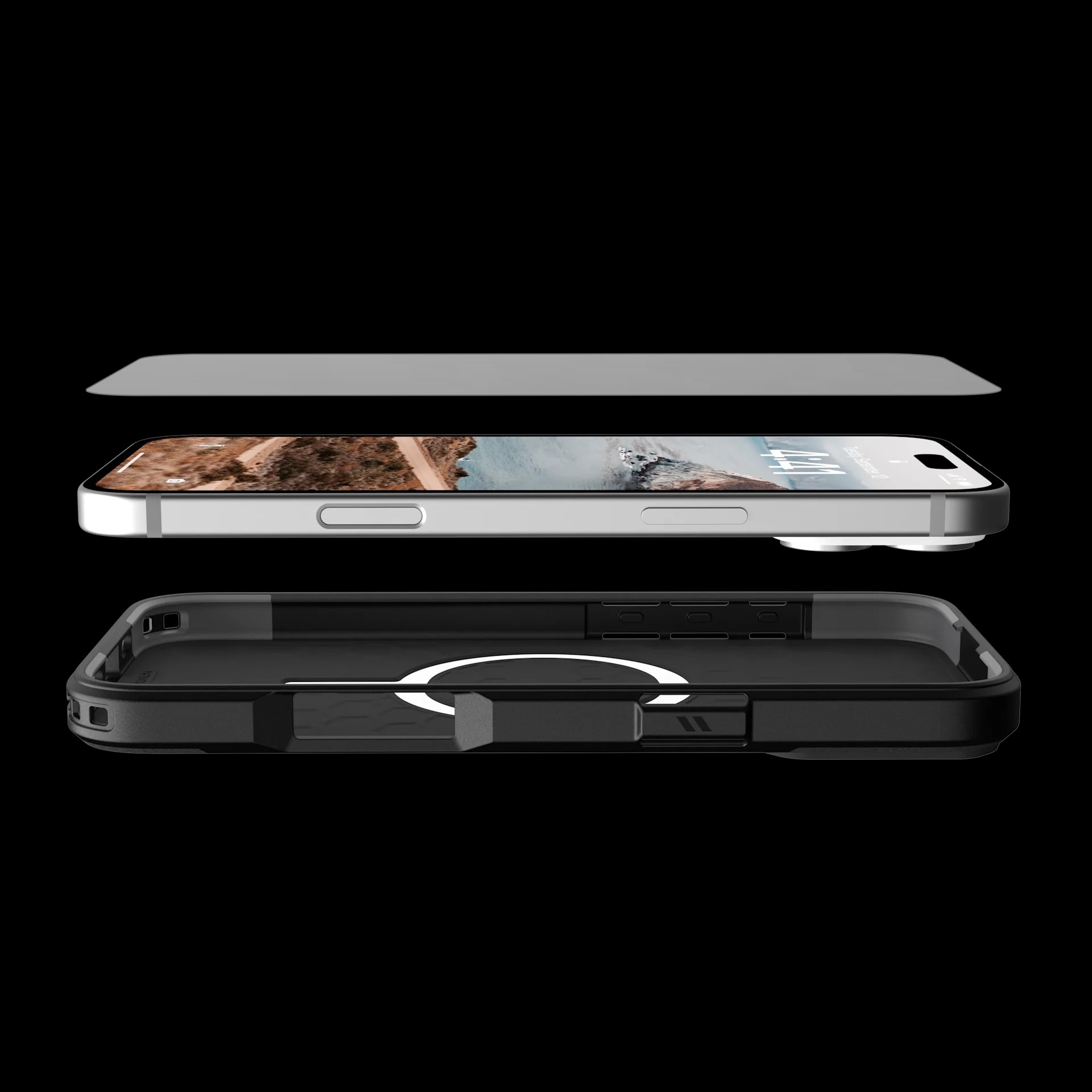 UAG Glass Screen Protector Shield for iPhone 16 Plus/15 Plus