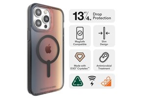 Zagg Milan Snap Case with Magsafe for iPhone 14 Pro Max Sunset Ombre WSL