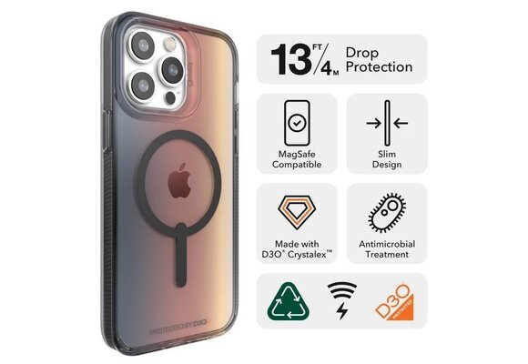 Zagg Milan Snap Case with Magsafe for iPhone 14 Pro Max Sunset Ombre WSL
