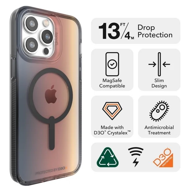 Zagg Milan Snap Case with Magsafe for iPhone 14 Pro Max Sunset Ombre WSL