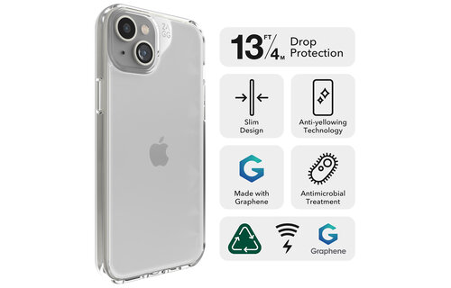 Gear4 Crystal Palace Case for iPhone 15/14/13 Clear