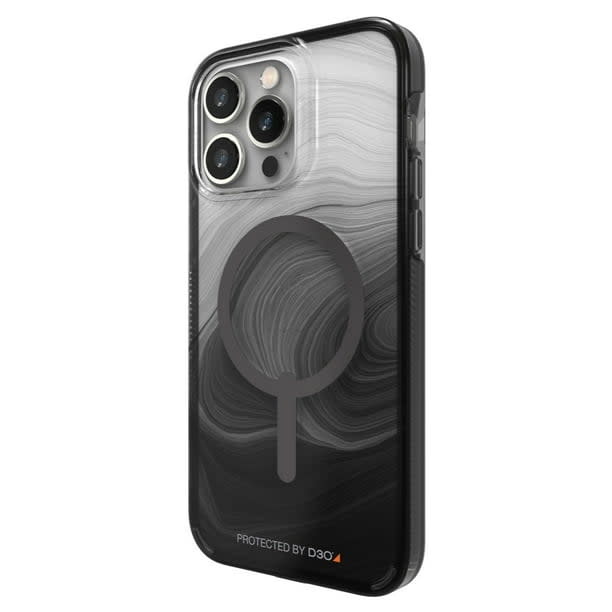 Zagg Milan Snap Case with Magsafe for iPhone 14 Pro Max Black Swirl WSL