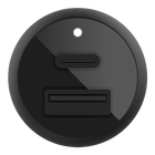 Belkin BOOST CHARGE Car Charger 37w Dual Port (1 x 20w USB-C, 1 x 12w USB-A) + USB-C Cable w/Lightning Cable WSL