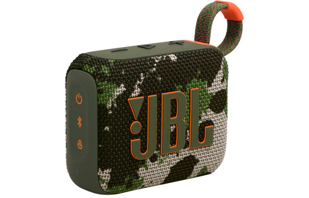 JBL GO4 Waterproof Bluetooth Speaker Squad Camo
