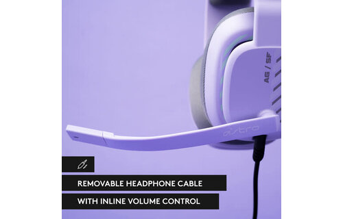 Logitech ASTRO Gaming A10 Gen 2 Wired Gaming Headset (PC/Mac/PS5/XBox Series X/S/Switch/Mobile) - Lilac