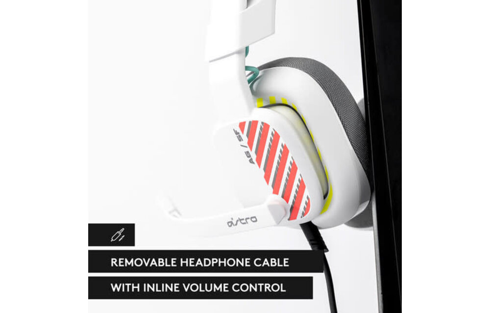Logitech ASTRO Gaming A10 Gen 2 Wired Gaming Headset (Windows and Mac) - White