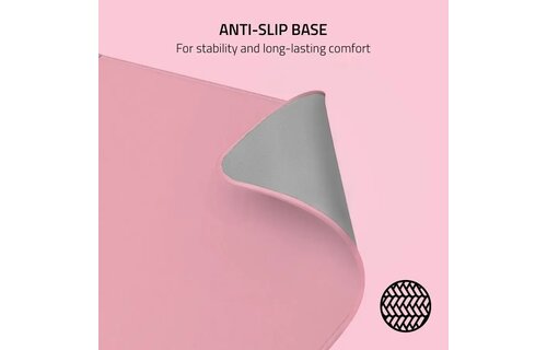 Razer - Strider Hybrid Gaming Mouse Pad (L) - Quartz