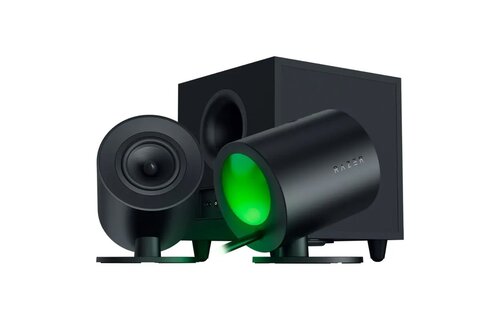 Razer Nommo V2 Pro Full-Range 2.1 PC Gaming Speakers with Wireless Subwoofer (4 Piece) Black