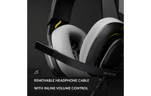 Logitech ASTRO Gaming A10 Gen 2 Wired Gaming Headset (PC/Mac/PS5/XBox Series X/S/Switch/Mobile) - Black