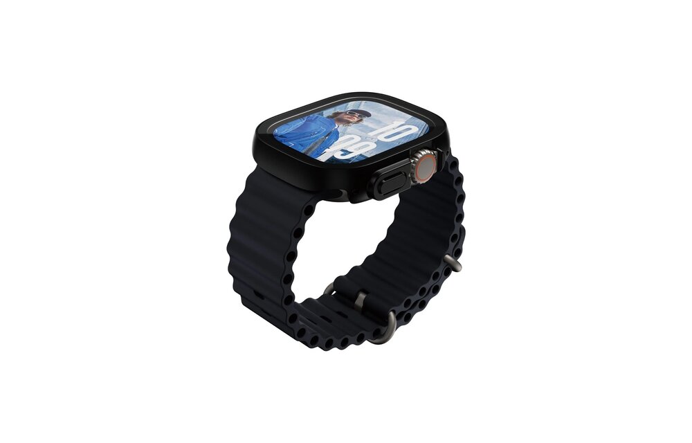 PanzerGlass® Screen Protector Snappie Full Body Slim Black Apple Watch Ultra2/Ultra