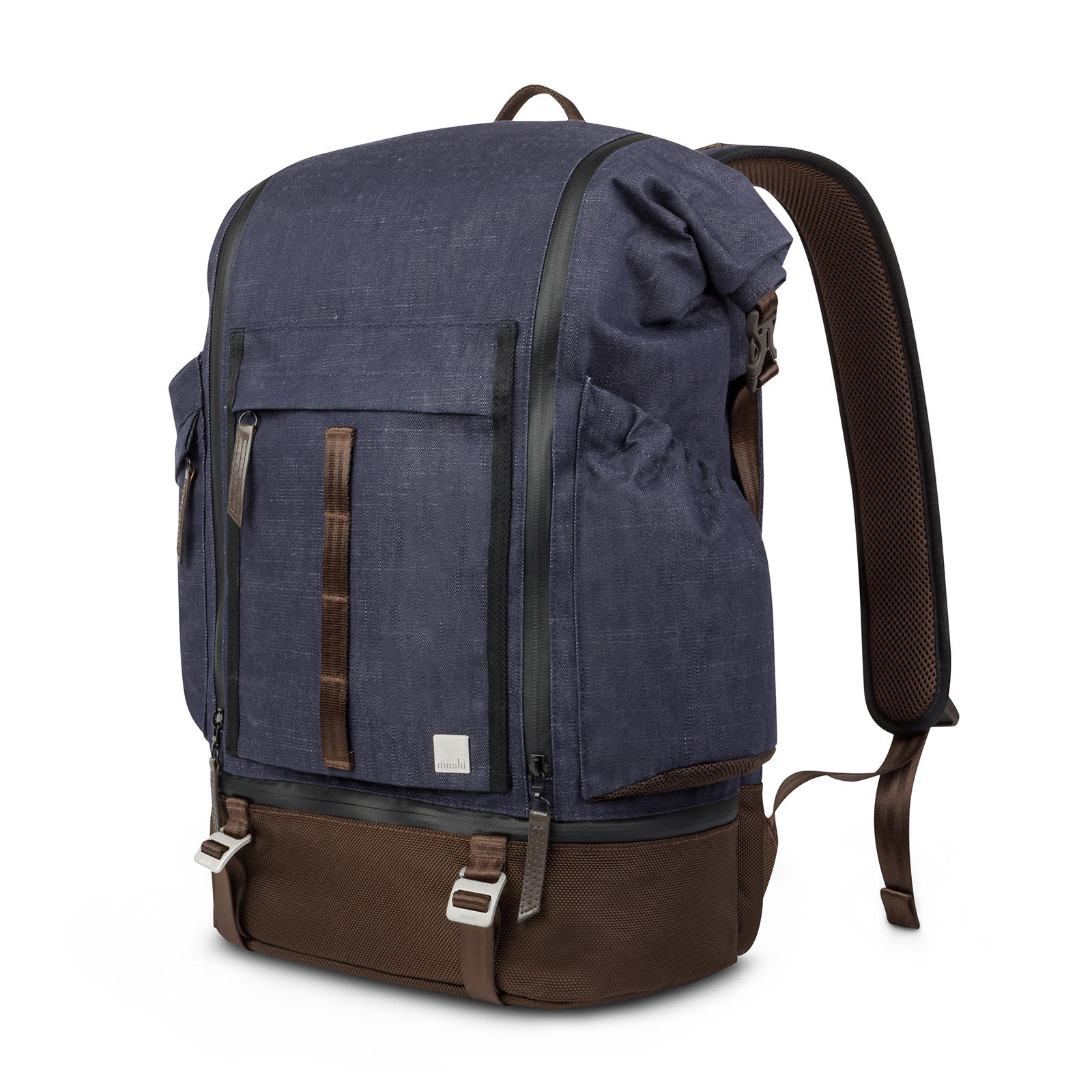 Moshi Captus Rolltop Backpack Denim Blue 45L 16" laptop