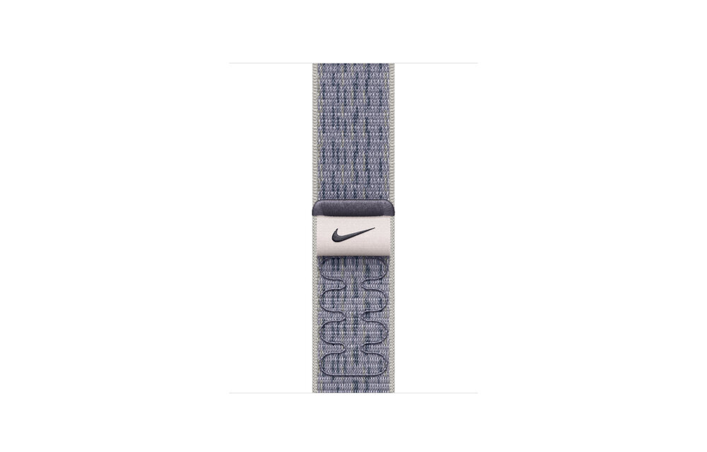 Apple Watch Band - 38/40/41/42mm (series 10 only) Gray/Blue Nike Sport Loop (Fits 130-190mm wrists)