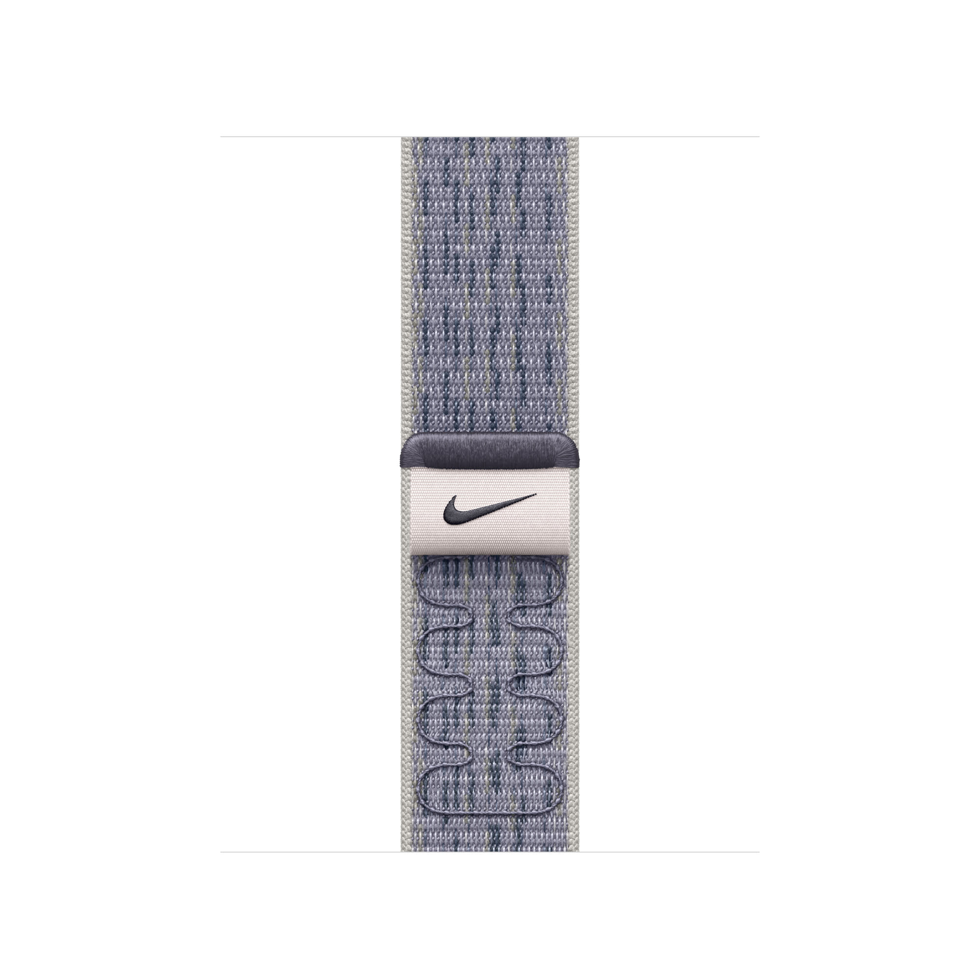 Apple Watch Band - 38/40/41/42mm (series 10 only) Gray/Blue Nike Sport Loop (Fits 130-190mm wrists)