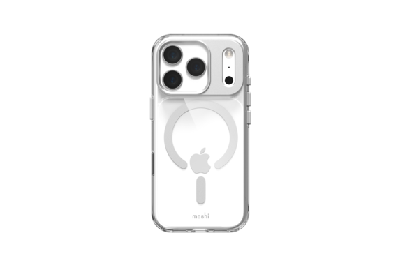 Moshi iGlaze Case with Magsafe for iPhone 17 Pro  - Luna Silver