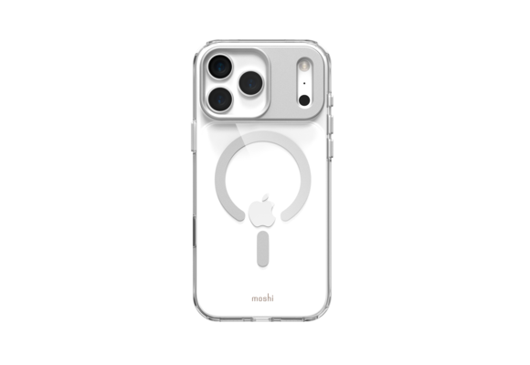 Moshi iGlaze Case with Magsafe for iPhone 17 Pro  Max - Luna Silver