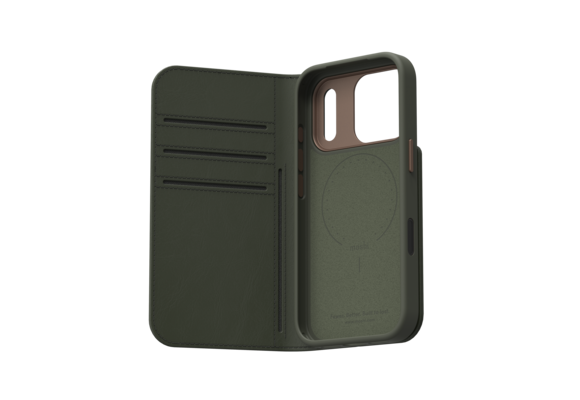 Moshi Overture Case /W DETACHABLE MAGNETIC WALLET for iPhone 17  Pro - Moss Green