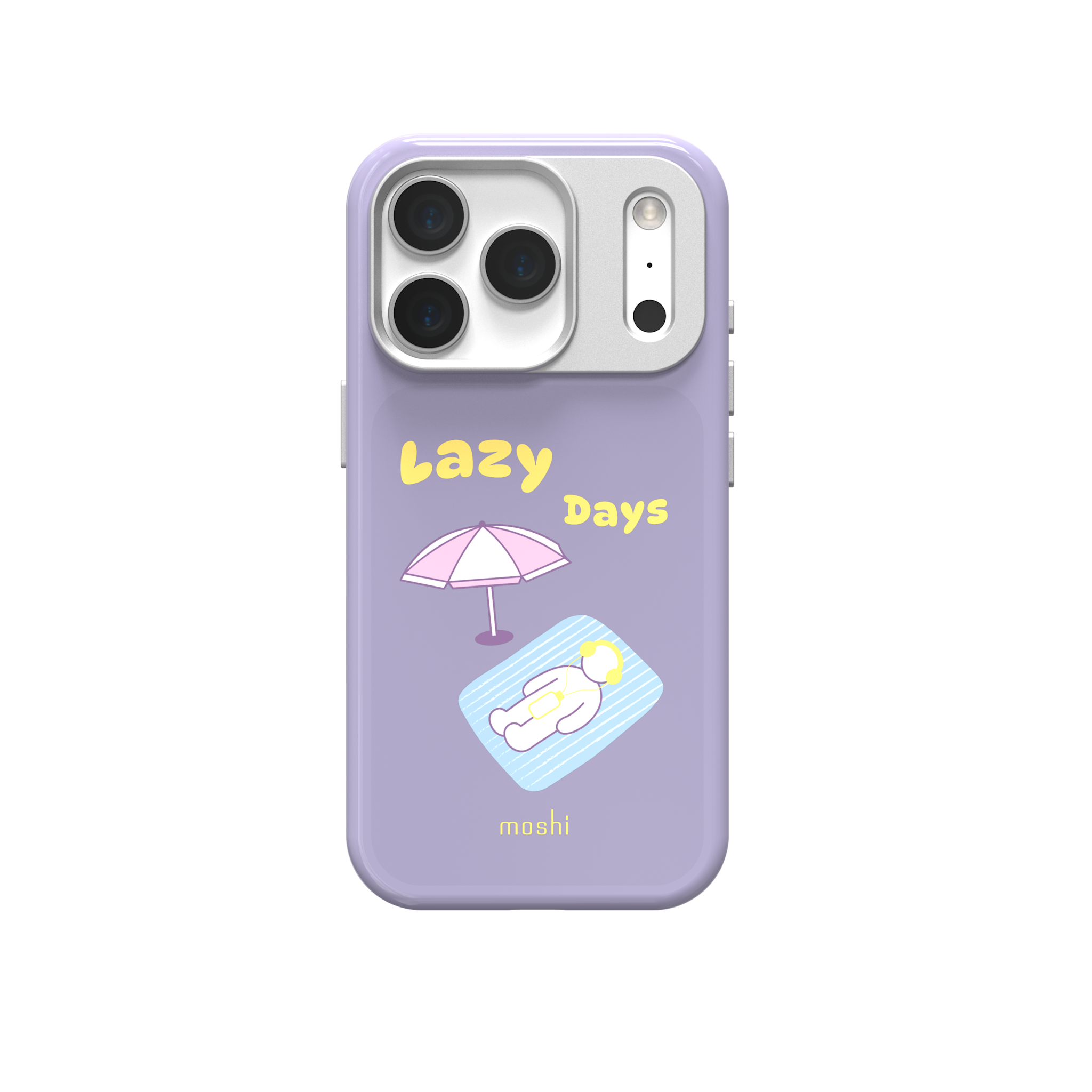 Moshi LumaTime UV-Activated  Color Case  for iPhone 17 Pro - Lazy Lilac