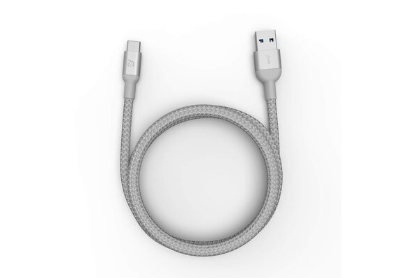 Adam Elements CASA M100+ USB-C to USB-A Cable 1m Silver