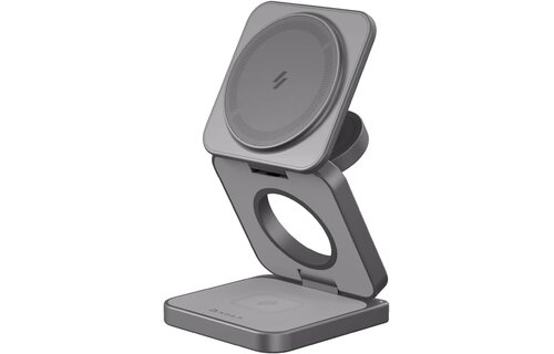 Adam Elements Mag 3 Pro Qi2  Foldable Wireless Charging Station  15W - Gray