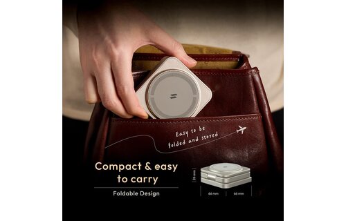 Adam Elements Mag 3 Pro Qi2  Foldable Wireless Charging Station  15W - Gray