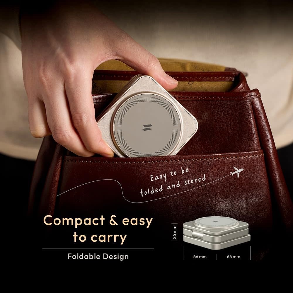 Adam Elements Mag 3 Pro Qi2  Foldable Wireless Charging Station  15W - Gray