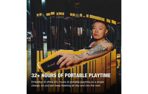 Marshall Emberton III Portable Bluetooth Speaker Black & Brass