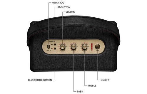 Marshall Kilburn III Bluetooth Speaker Black & Brass