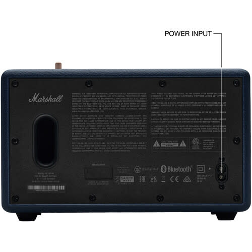 Marshall Acton III Bluetooth Speaker 120/230V US Adapter - Midnight Blue