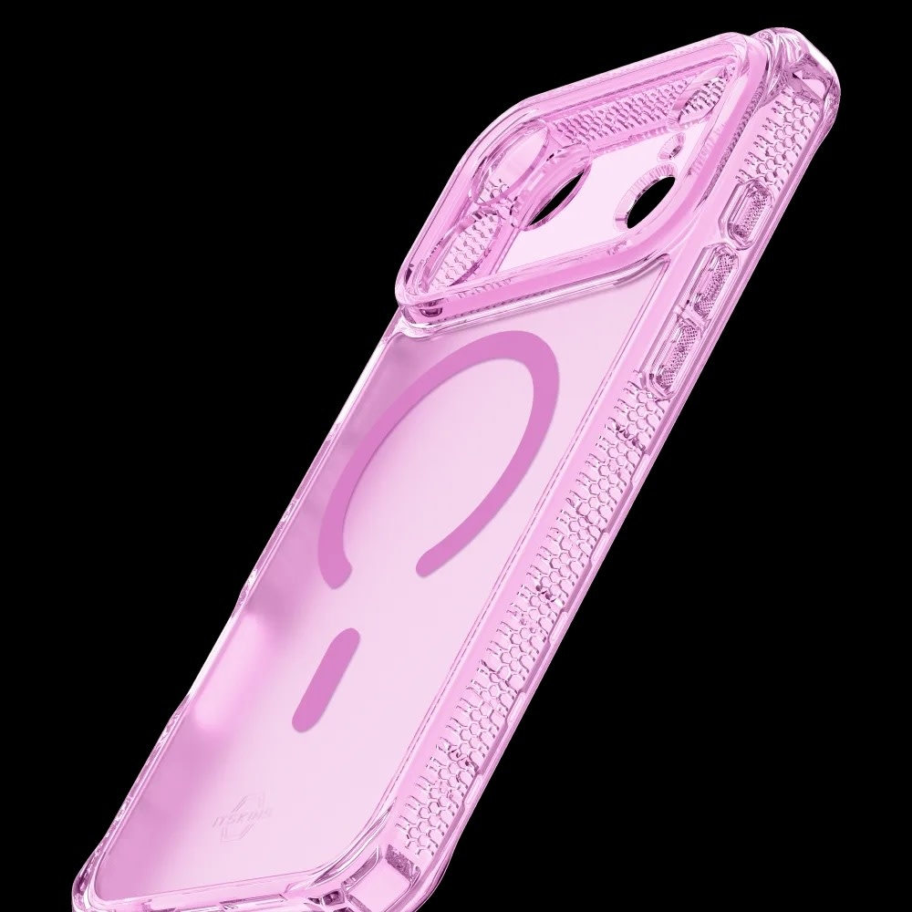ItSkins Hybrid R Vapor Case with MagSafe for iPhone 17 Pro - Light Pink