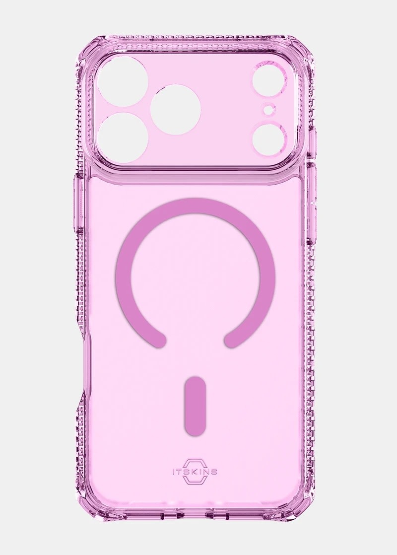 ItSkins Hybrid R Vapor Case with MagSafe for iPhone 17 Pro Max - Light Pink
