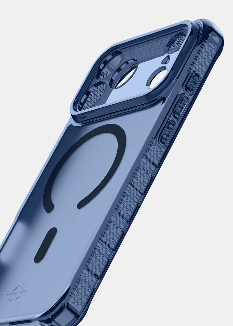ItSkins Hybrid R Vapor Case with MagSafe for iPhone 17 Pro Max - Navy Blue