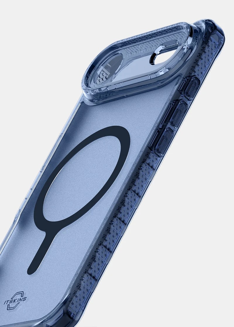ItSkins Hybrid R Vapor Case with MagSafe for iPhone Air - Navy Blue