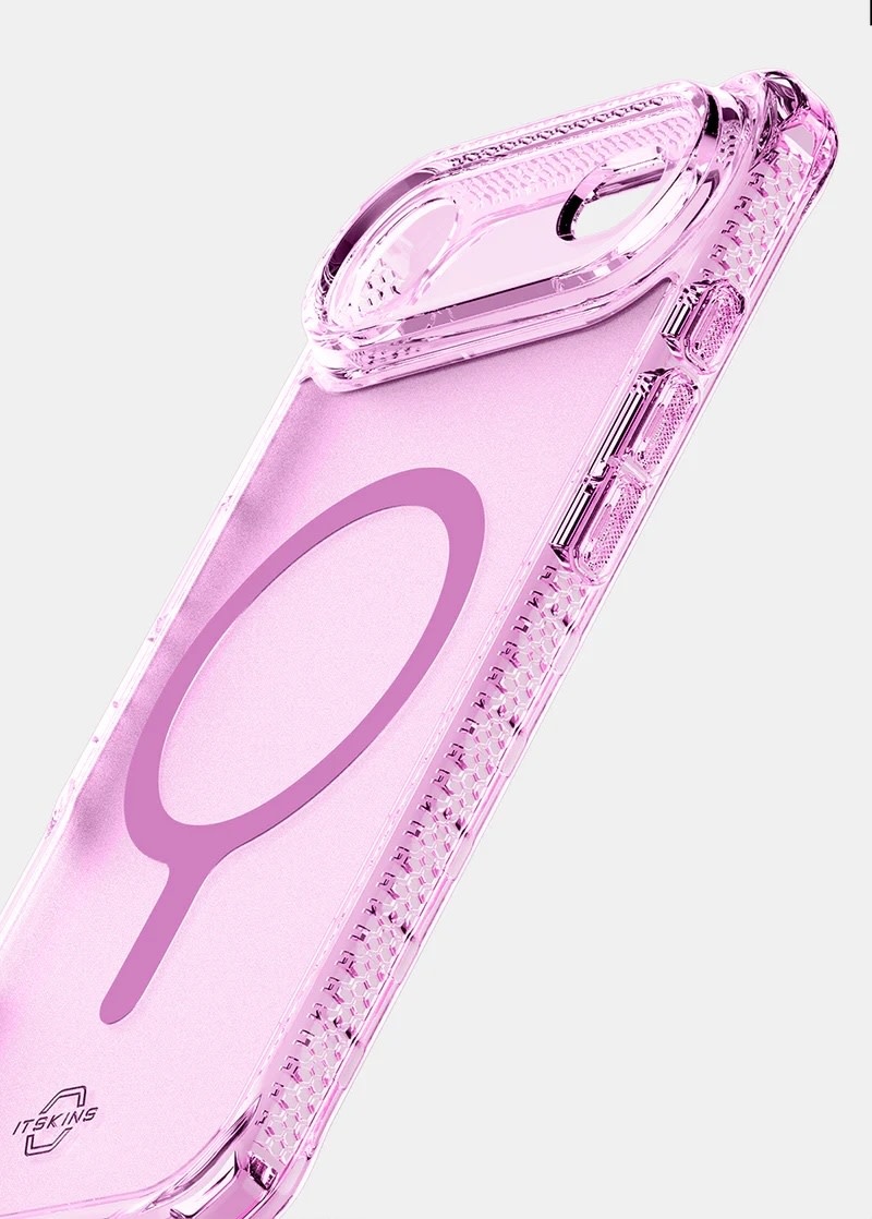 ItSkins Hybrid R Vapor Case with MagSafe for iPhone Air - Light Pink