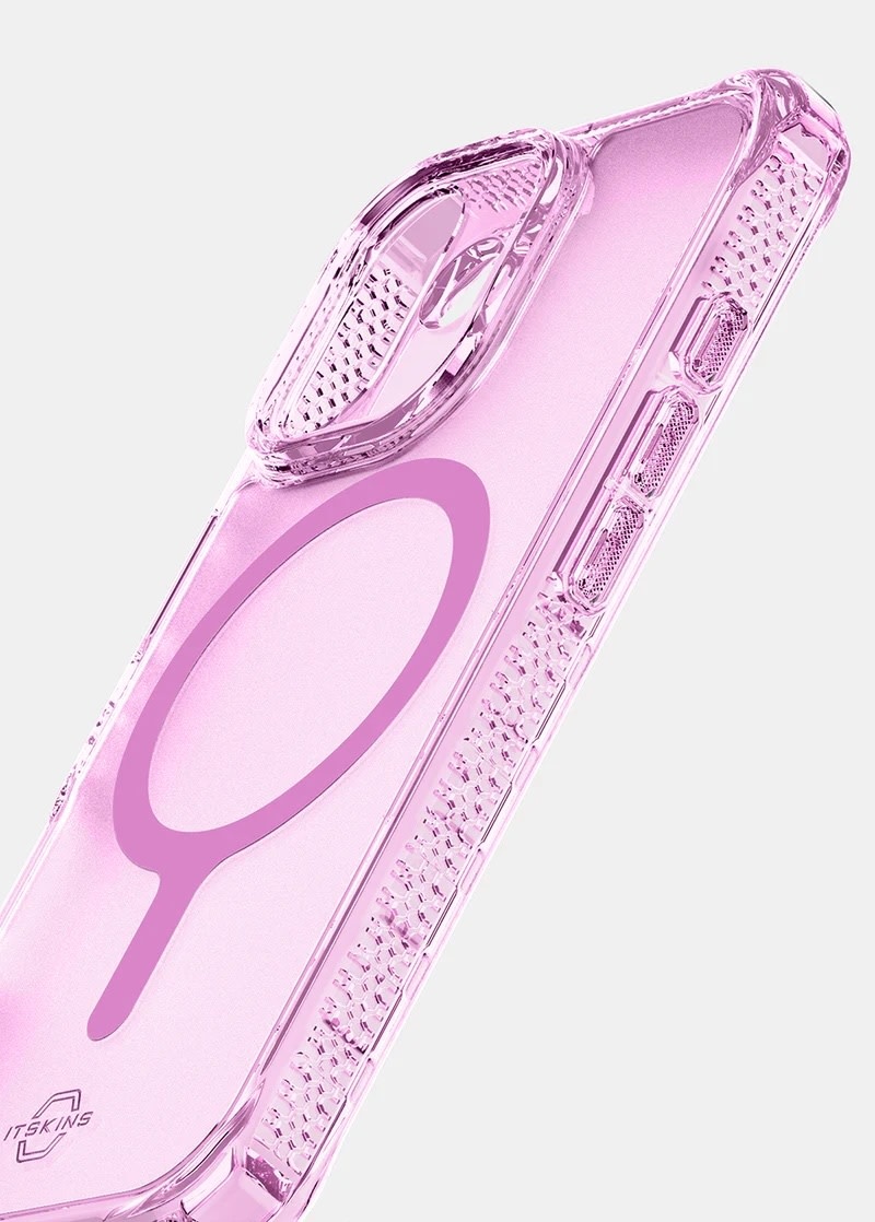 ItSkins Hybrid R Vapor Case with MagSafe for iPhone 17 - Light Pink