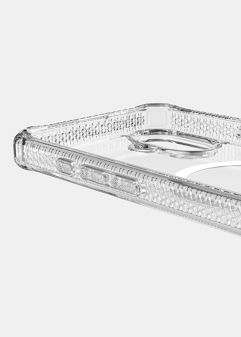 ItSkins Hybrid R Clear Case with MagSafe for iPhone 16 - Transparent