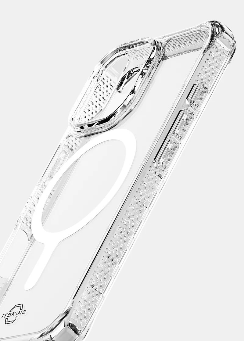 ItSkins Hybrid R Clear Case with MagSafe for iPhone 17 - Transparent