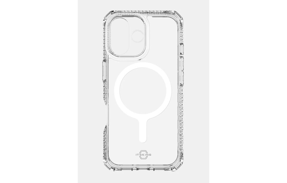 ItSkins Hybrid R Clear Case with MagSafe for iPhone 17 - Transparent