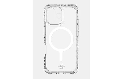 ItSkins Hybrid R Clear Case with MagSafe for iPhone 17 - Transparent