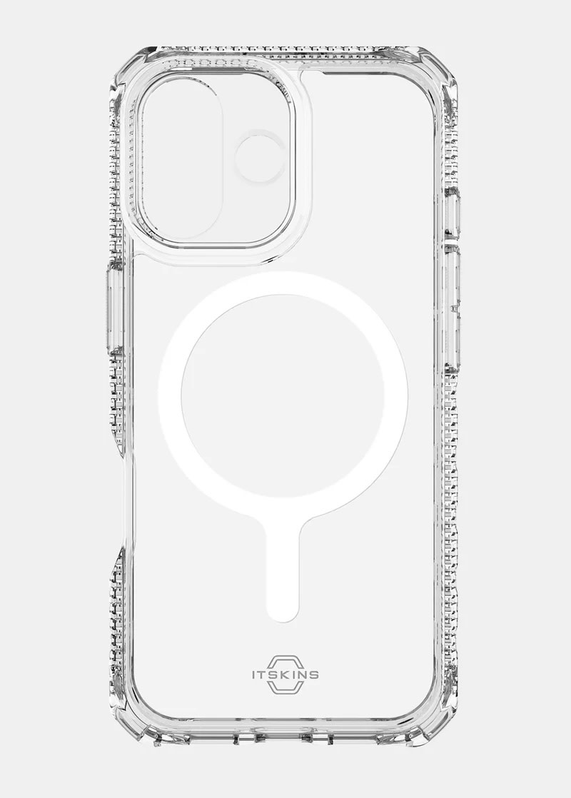 ItSkins Hybrid R Clear Case with MagSafe for iPhone 17 - Transparent