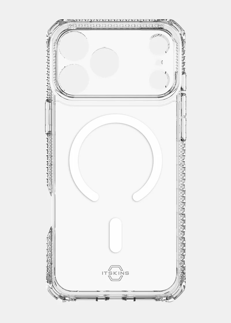 ItSkins Hybrid R Clear Case with MagSafe for iPhone 17 Pro Max  - Transparent