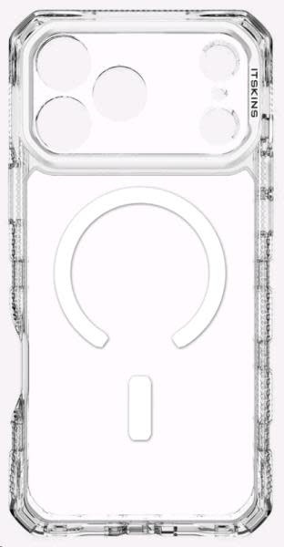 ItSkins Supreme R Clear Case with MagSafe for iPhone 17  Pro Max - Transparent White Print