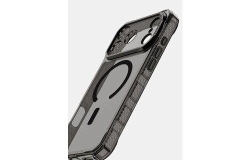 ItSkins Supreme R Clear Case with MagSafe for iPhone 17 Pro Max - Graphite and Graphite Print
