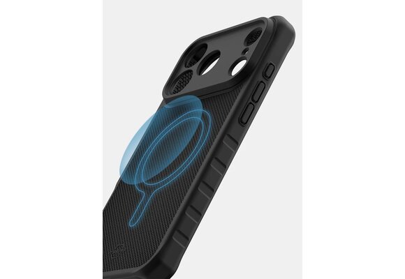 ItSkins Hybrid R Nylon Case with MagSafe for iPhone 17 Pro Max - Black