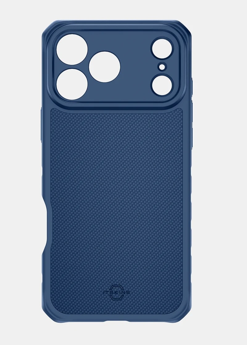 ItSkins Hybrid R Nylon Case with MagSafe for iPhone 17 Pro Max - Dark Blue