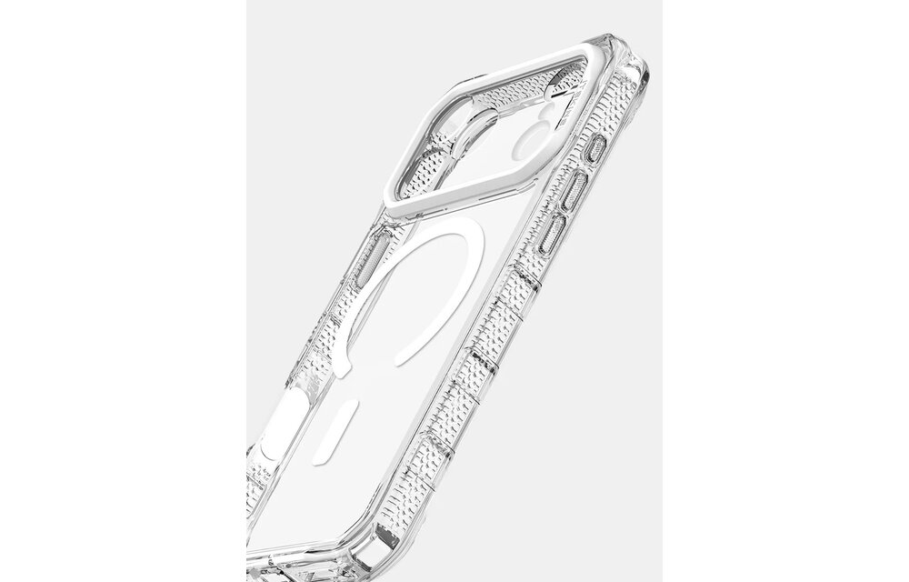 ItSkins Supreme R Clear Case with MagSafe for iPhone 17 Pro - Transparent White Print