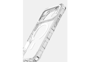 ItSkins Supreme R Clear Case with MagSafe for iPhone 17 Pro  - Transparent White Print