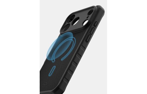 ItSkins Hybrid R Nylon Case with MagSafe for iPhone 17 Pro - Black