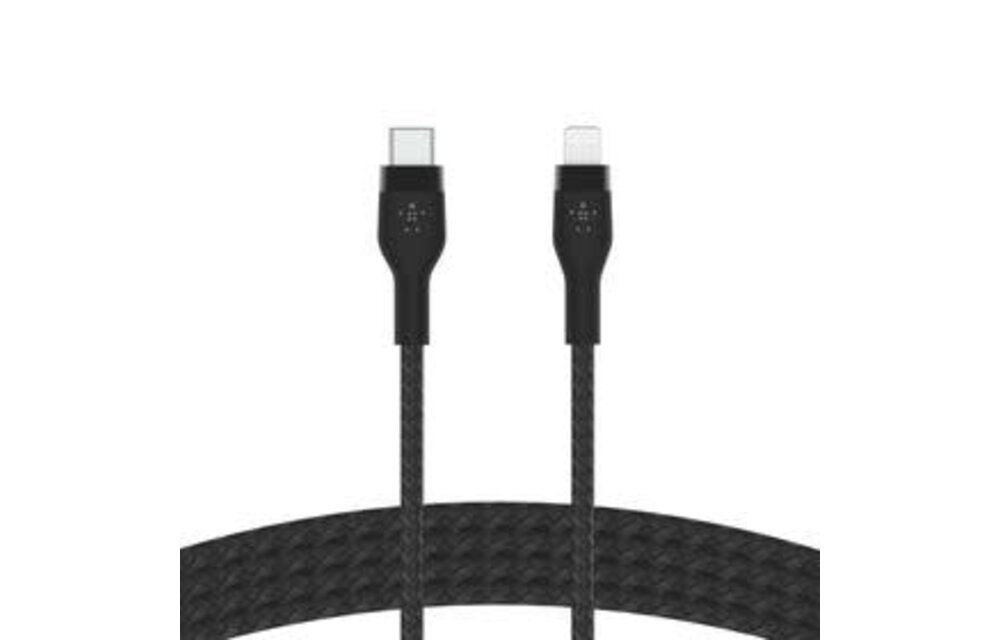 Belkin BoostCharge Pro Flex USB-C to Lightning Cable 2m 6.6ft Black