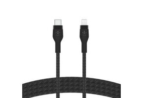 Belkin BoostCharge  Pro Flex USB-C to Lightning Cable 2m 6.6ft Black