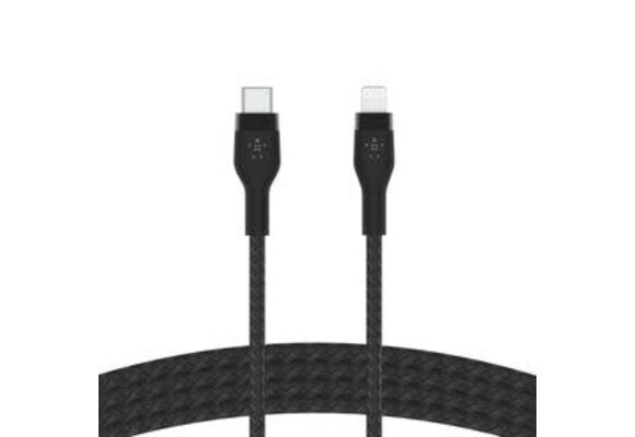 Belkin BoostCharge  Pro Flex USB-C to Lightning Cable 2m 6.6ft Black